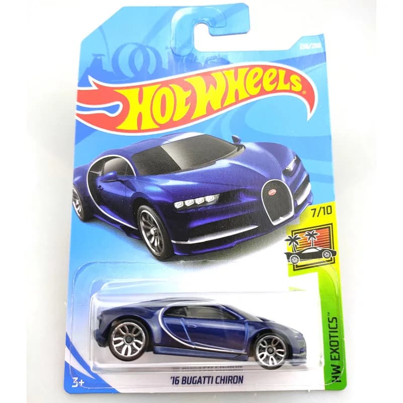 Hot Wheels 1:64 Car 16 BUGATTI CHIRON Collector Edition Diecast Model Car - Perfect Kids Toy and Gift