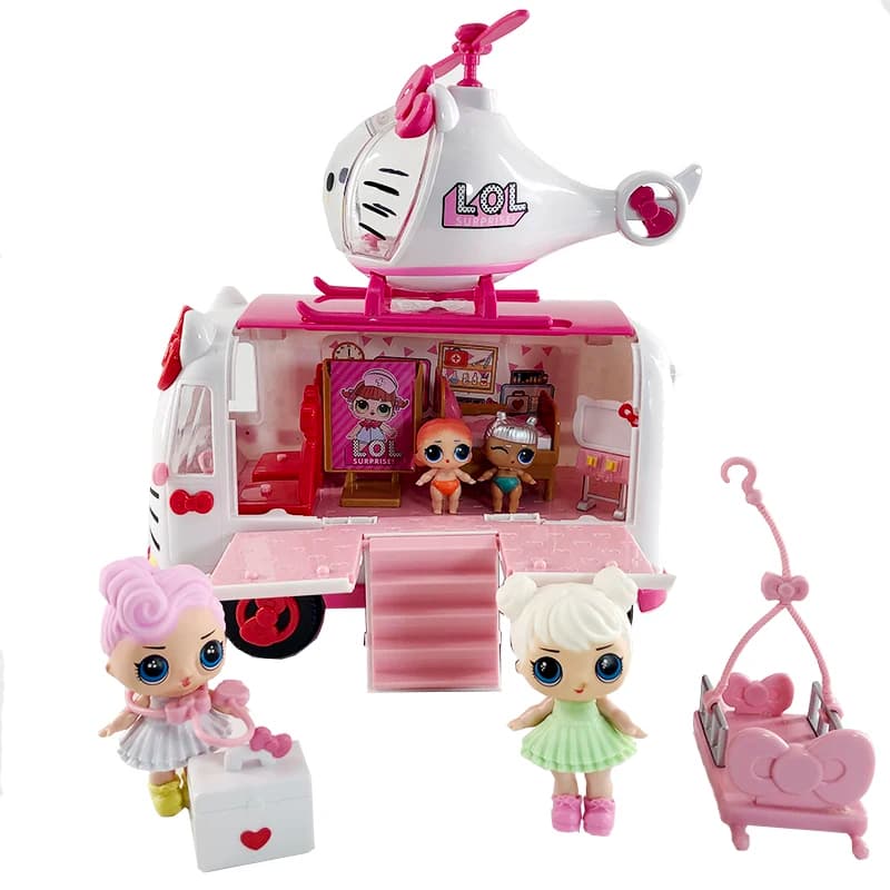 LOL Surprise Dolls Toys - Picnic Car and Helicopter Doll Toy Set for Girls - DIY Originales LOL Surprises - Perfect Birthday Gifts
