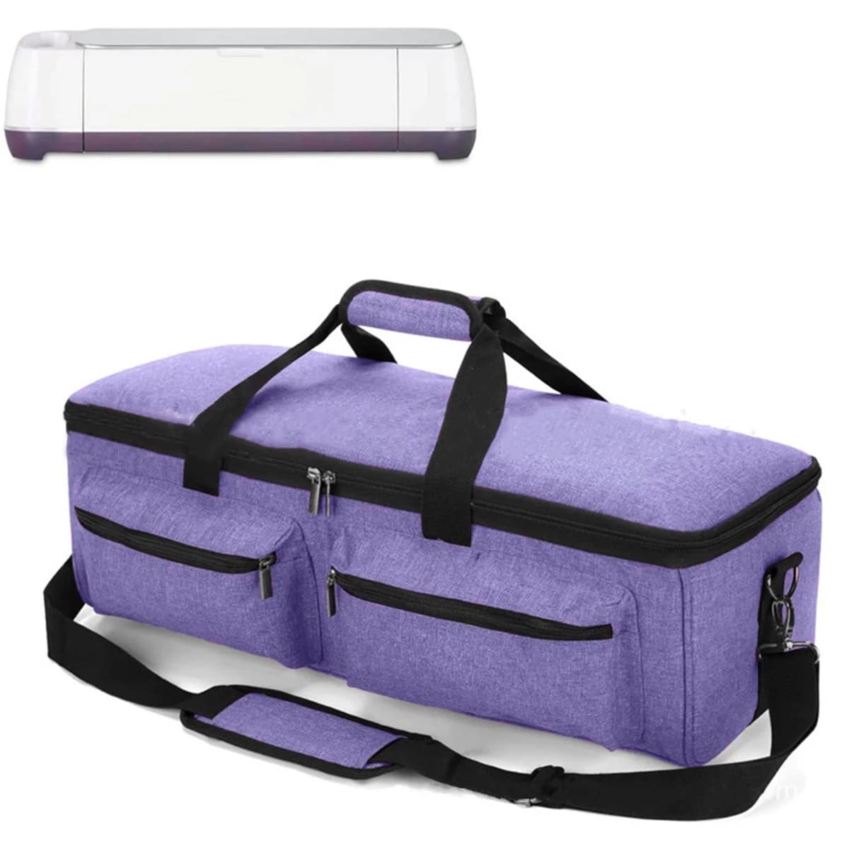 Portable Tote Bag for Cricut Maker, Silhouette Cameo, Explore Air, and Sewing Machine Storage