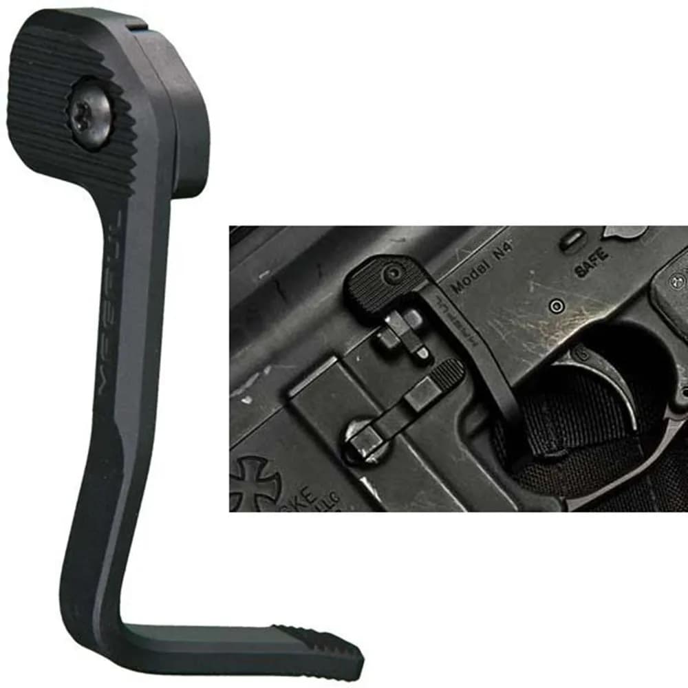 Tactical Enhanced Bad Lever MAP Bolt Catch Extender Release Lever for M4/AR15/M16 5.56/223 - Ambidextrous Mount-On Side Plate