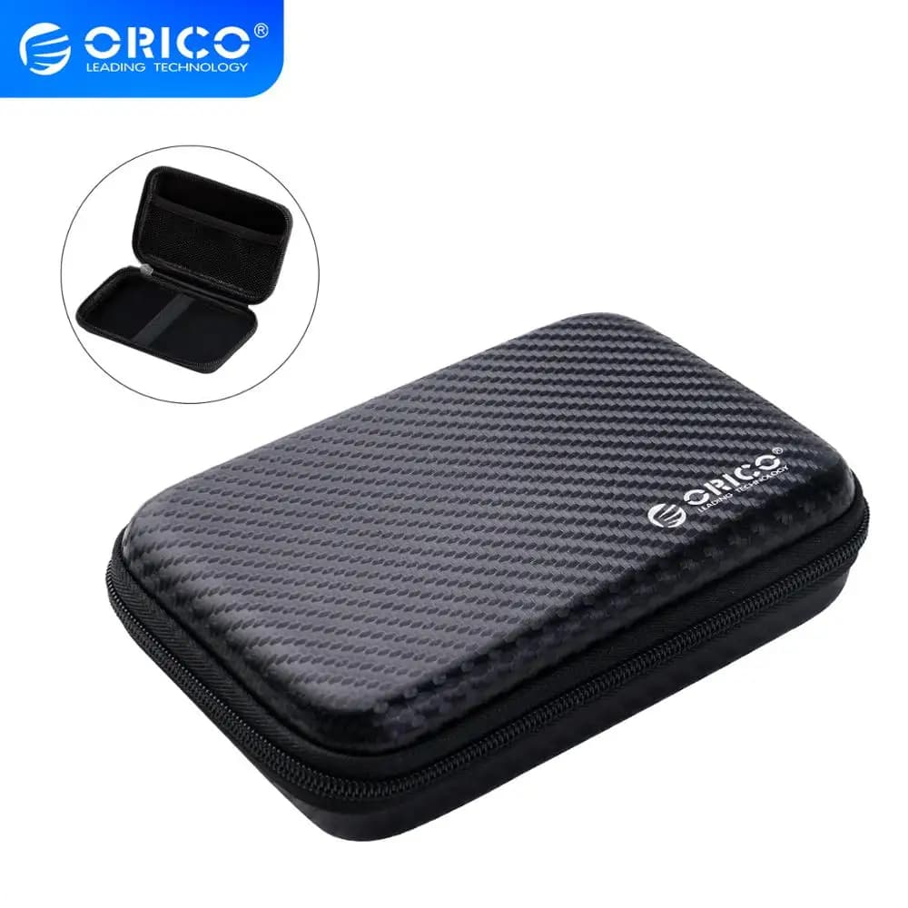 ORICO Portable HDD Protection Bag for 2.5 Inch External Hard Drive/Earphone/U Disk - Hard Disk Drive Case (Black)