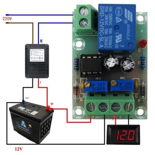 XH-M601 Battery Charging Control Module | Power Supply Panel | Automated Charger Power Module