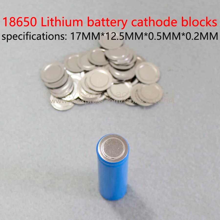 18650 Lithium Battery Spot Welding Cap Positive and Negative Terminals + Battery Protection Board Film