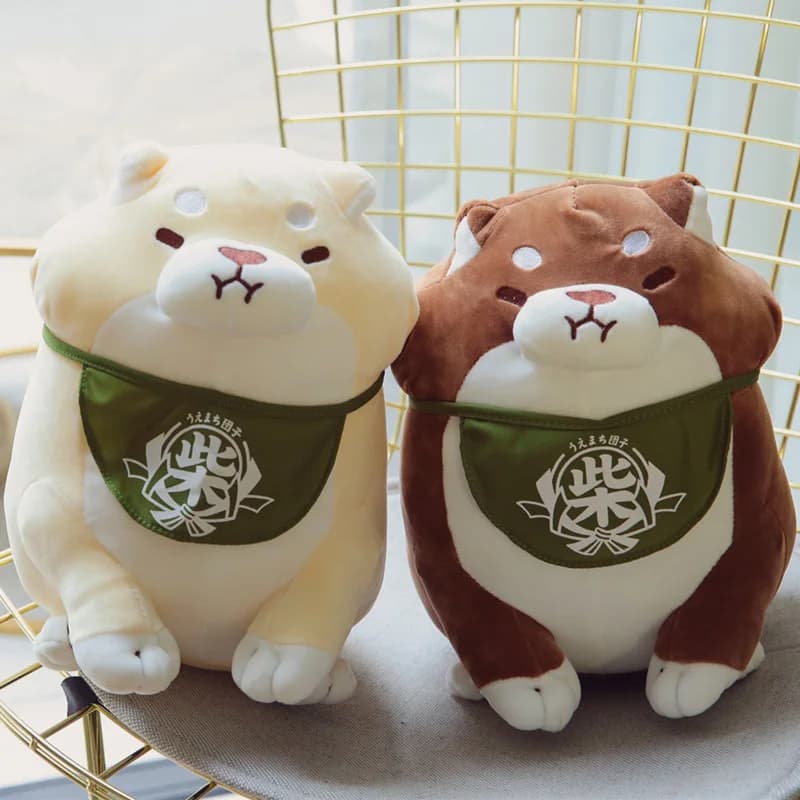 Soft Angry Shiba Inu Dog Plush Toy: 30/40 Cm, Plump Body, Stuffed Doll Pillow - Ideal for Kids Birthday Gift or Home Decoration