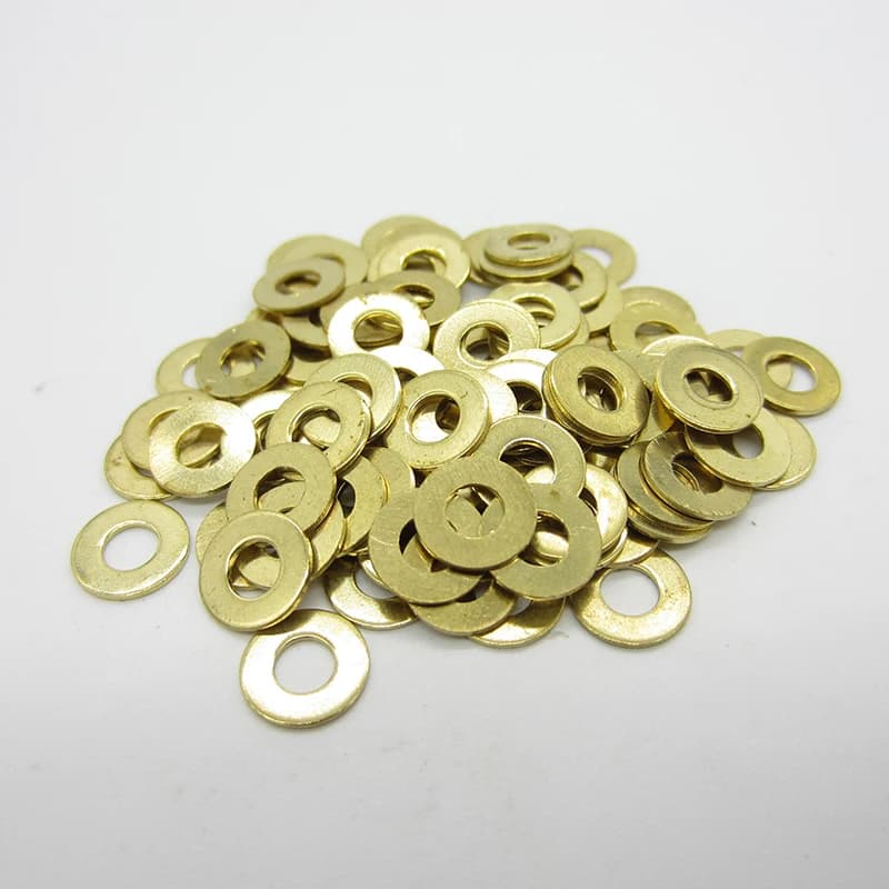 Copper Brass Flat Washers Assortment Set - Metric Sizes M2 to M16 - GB97 Standard, Similar to DIN125