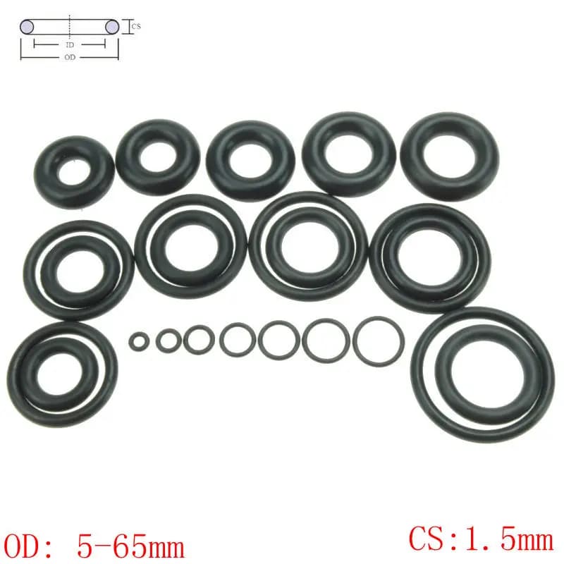 CS 1.5mm OD5-65mm NBR Rubber O Ring O-Ring Oil Sealing Gasket for Automobile Sealing