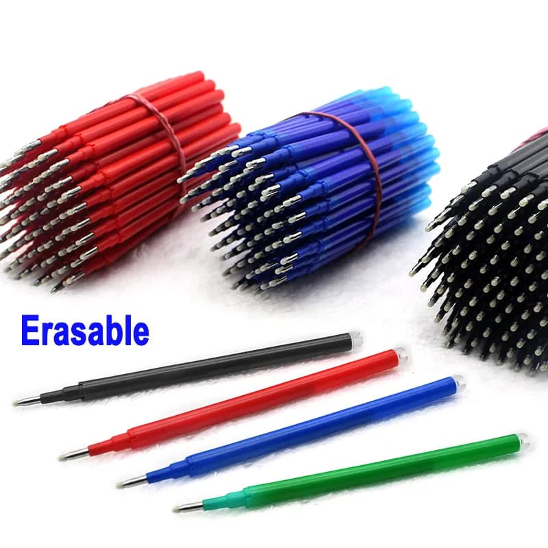 Erasable Gel Pen Refill Replacement - Pack of 5 or 30 - Black/Blue/Red Ink for Office, School, and Writing Stationery Accessory